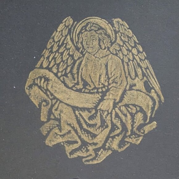 Professionally Handmade Framed Angel Man Evangelist St. Matthew Brass Rubbing - Picture 3 of 4